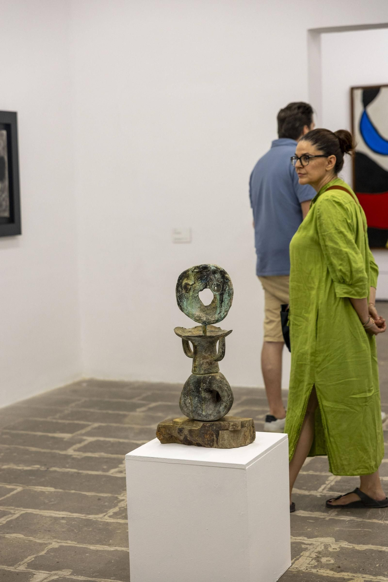 La inauguración de la exposición de Joan Miró en el Casal Solleric