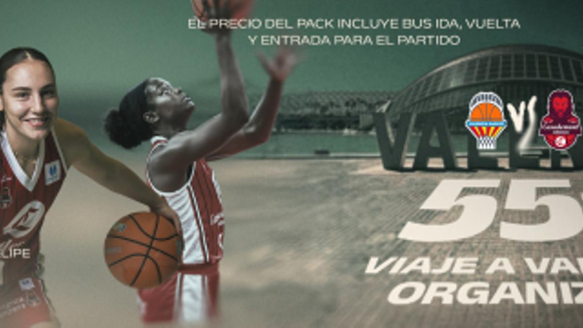 Cartel de promoción del nuevo viaje a Valencia.