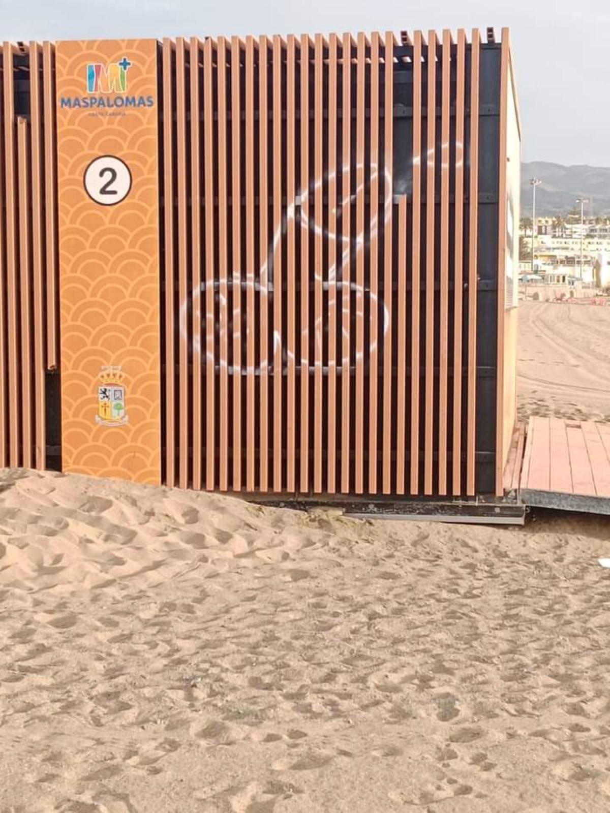 Actos vandálicos en Playa del Inglés