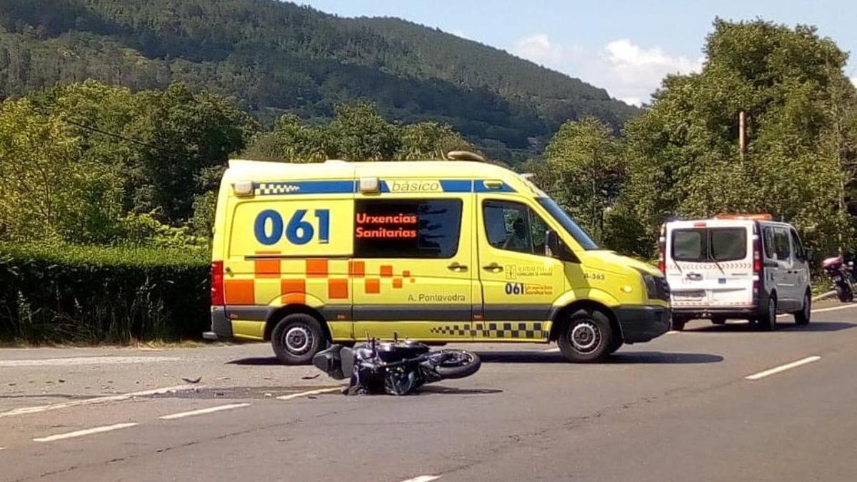 Otro accidente de moto en la comarca