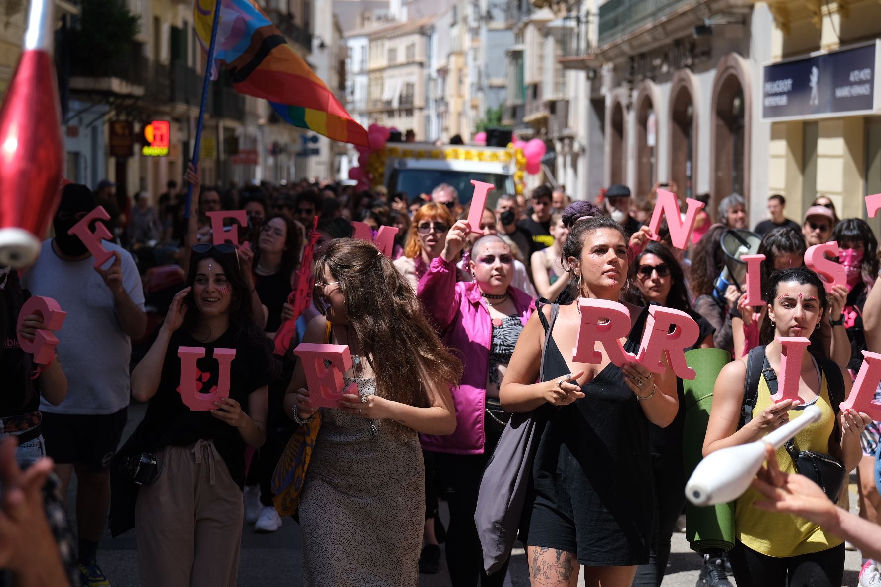 Manifestación de La Invisible contra su desalojo