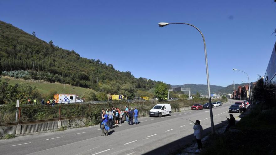 Rescate desaparecida en Mieres