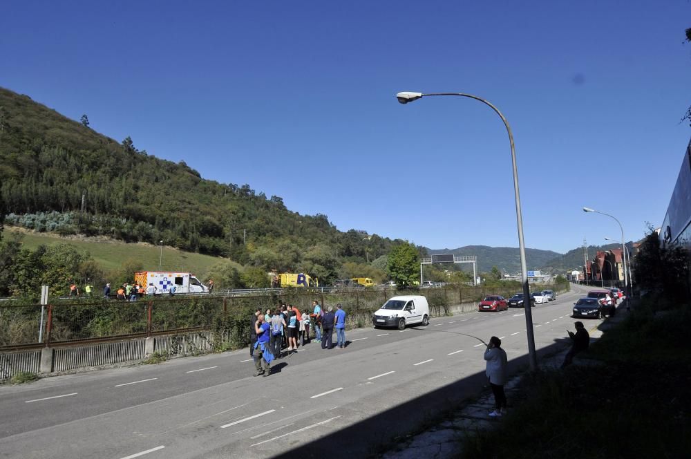 Rescate desaparecida en Mieres