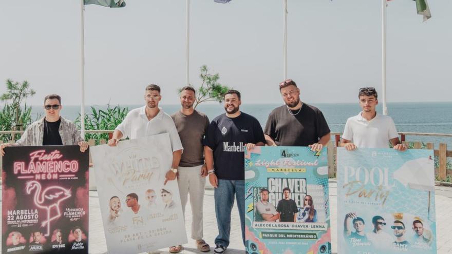 Pinchadiscos locales cierran los eventos para jóvenes en Marbella