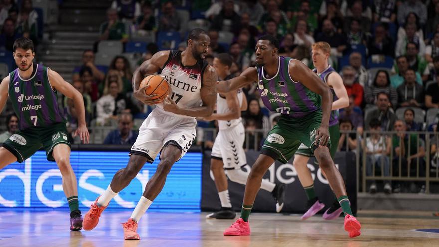 El Unicaja gana al Bilbao y defiende su cuarta plaza liguera (96-79)