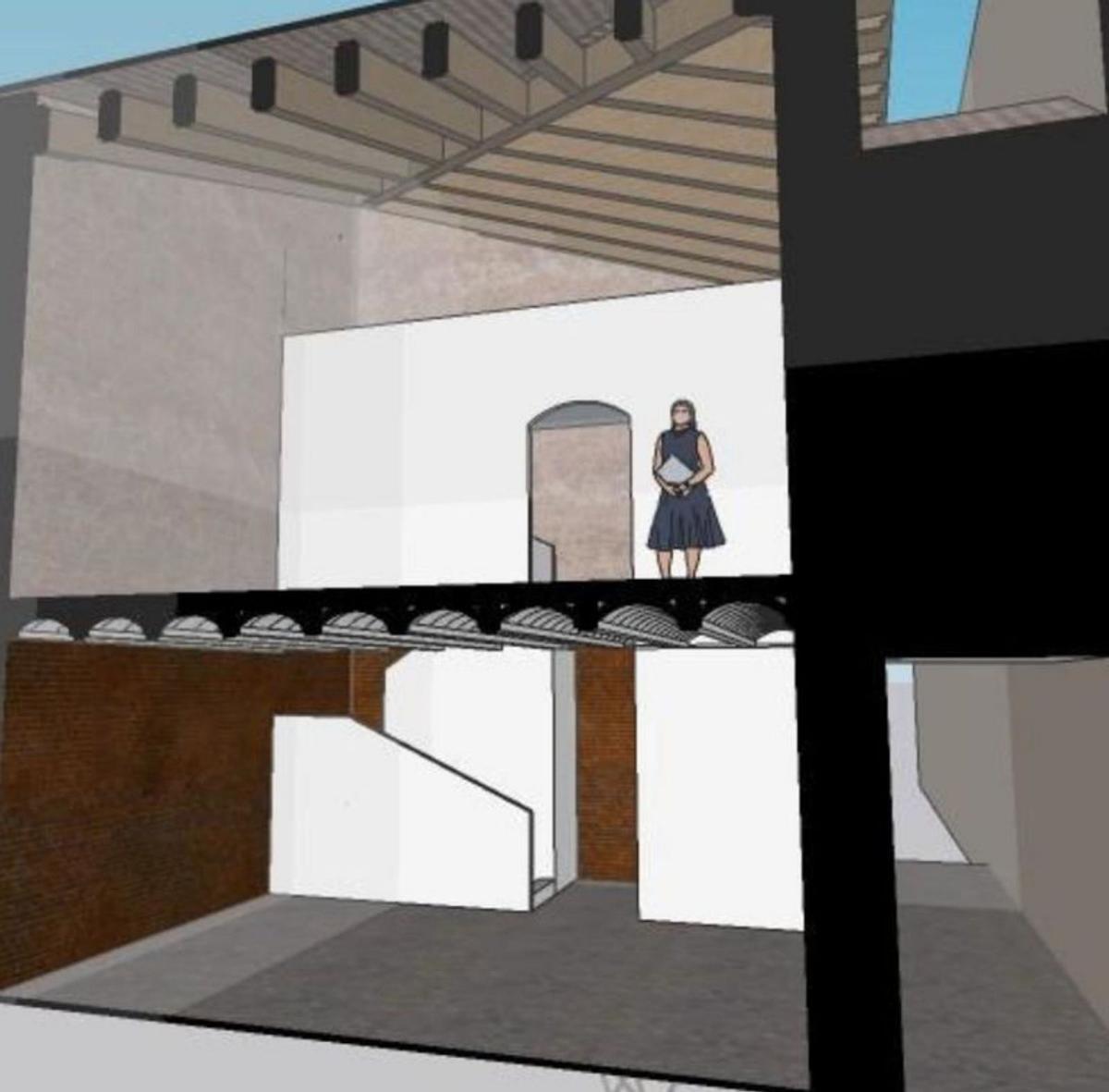 Así sería  el interior de este espacio cultural.