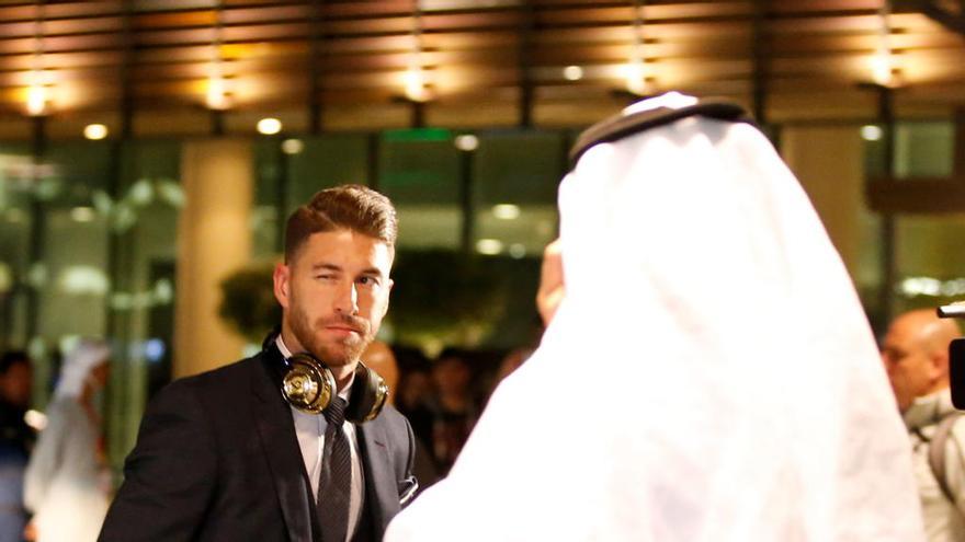 Sergio Ramos, a su llegada a