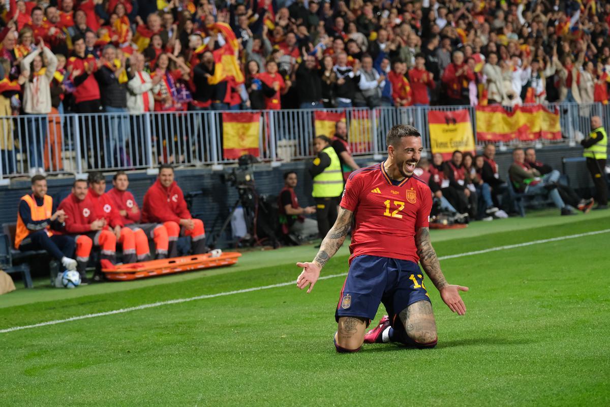 La Roja juega en Málaga contra Noruega, en imágenes