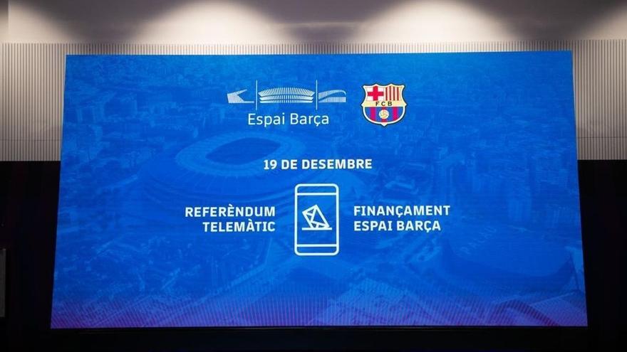 Imatge del referèndum per aprovar l&#039;Espai Barça