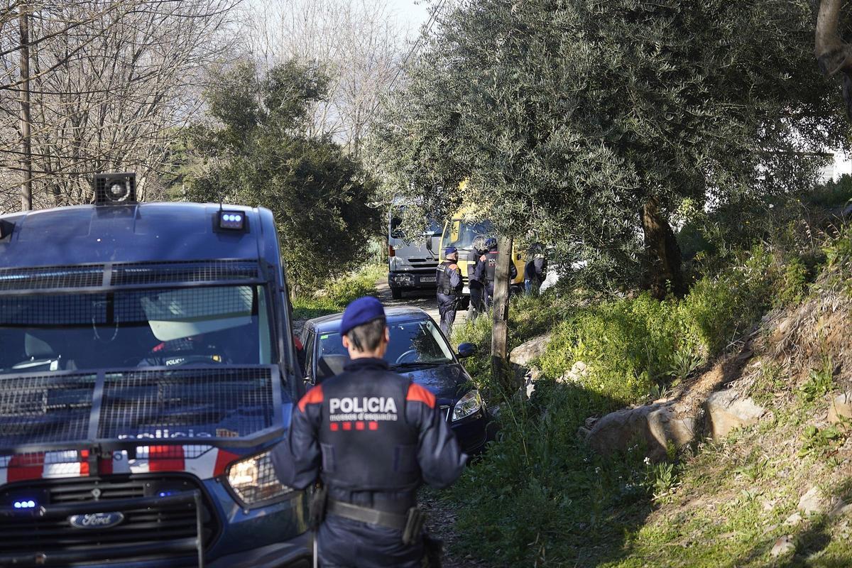 Les fotos del dispositiu policial al barri de Torre Gironella per cultiu il·legal de marihuana