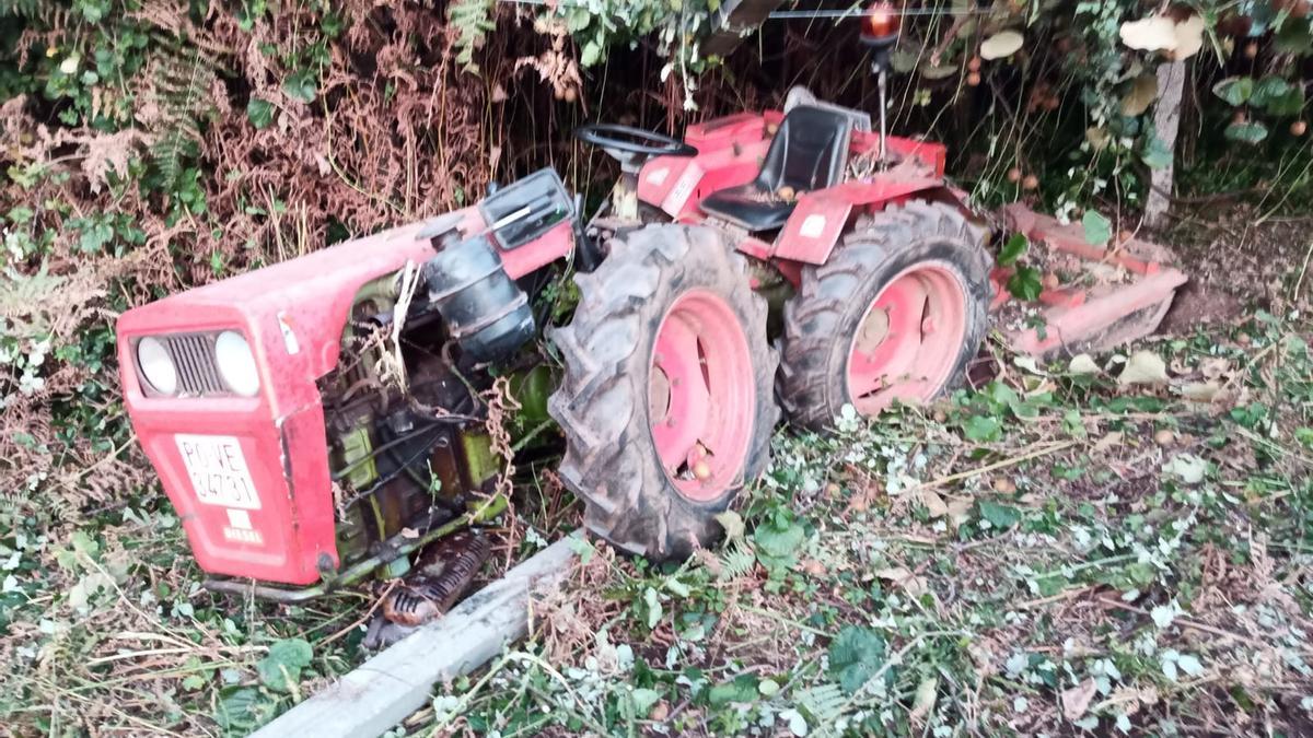 Tractor accidentado