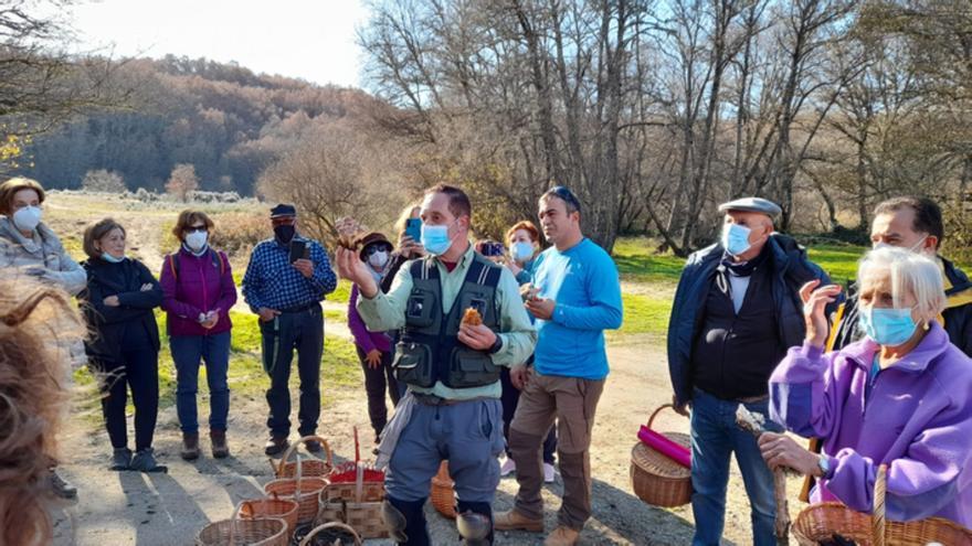 Cuarenta aficionados a la micología participan en la excursión a Sanabria organizada desde Benavente