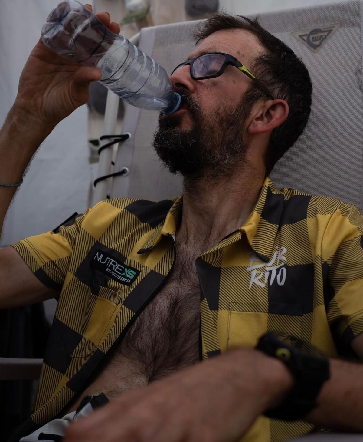 Oriol Antolí, en una de las paradas de la Legends Backyard Ultra 2026