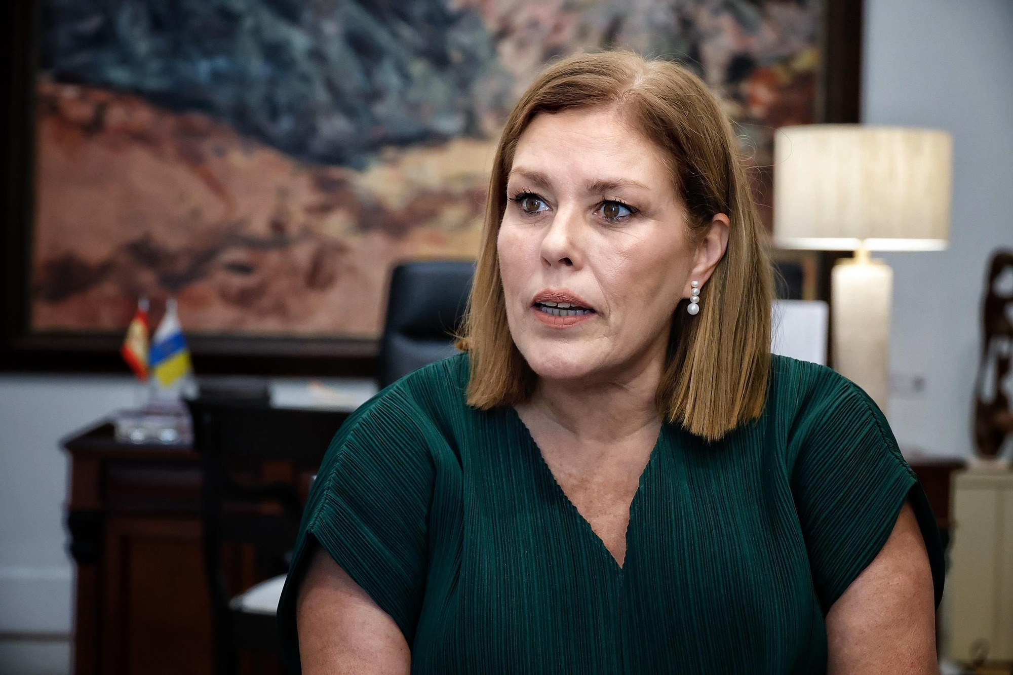 Astrid Pérez, presidenta del Parlamento de Canarias