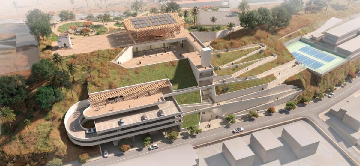 Imagen del proyecto que se llevará a cabo en la Montaña de Tenisca.
