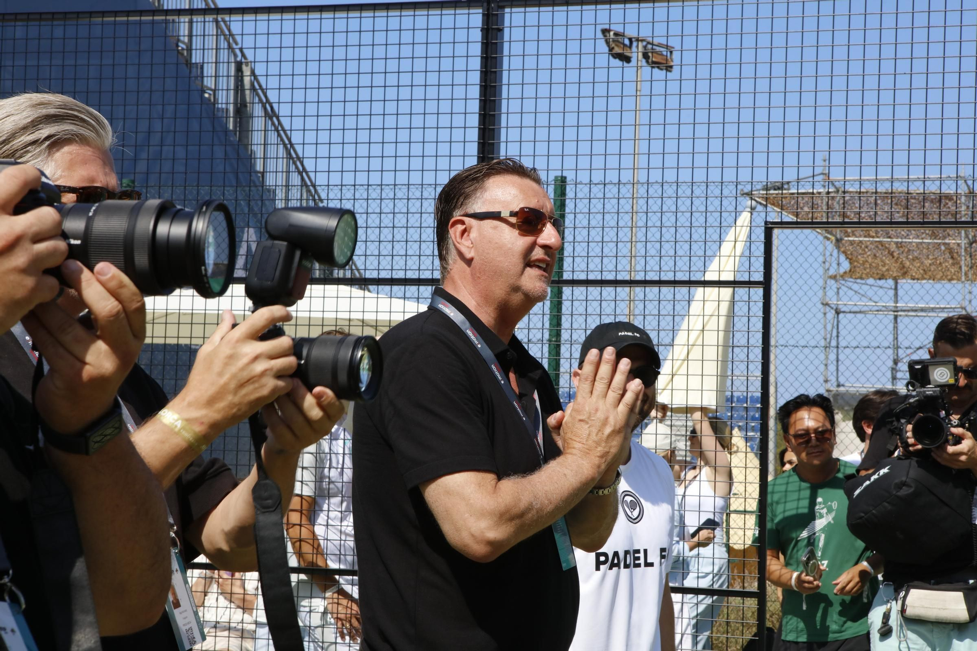 Johannes B. Kerner, Jürgen Klopp und Jens Lehmann duellieren sich auf dem Padel-Platz in Santa Ponça