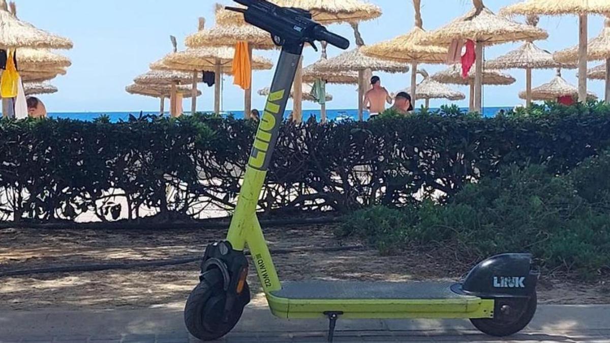 An die 100 Link-Roller stehen wieder an der Playa de Palma rum.