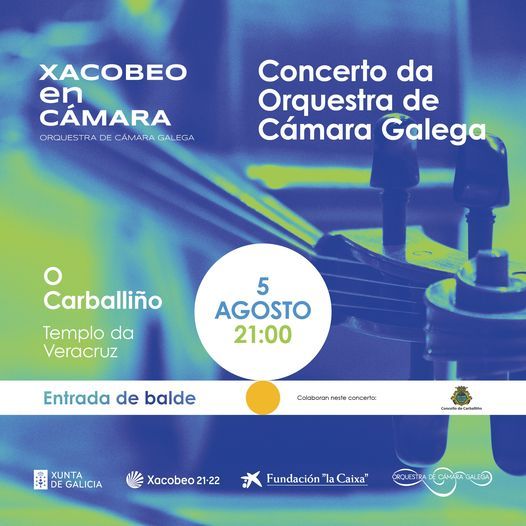 Cartel del concierto de la Orquestra de Cámara Galega
