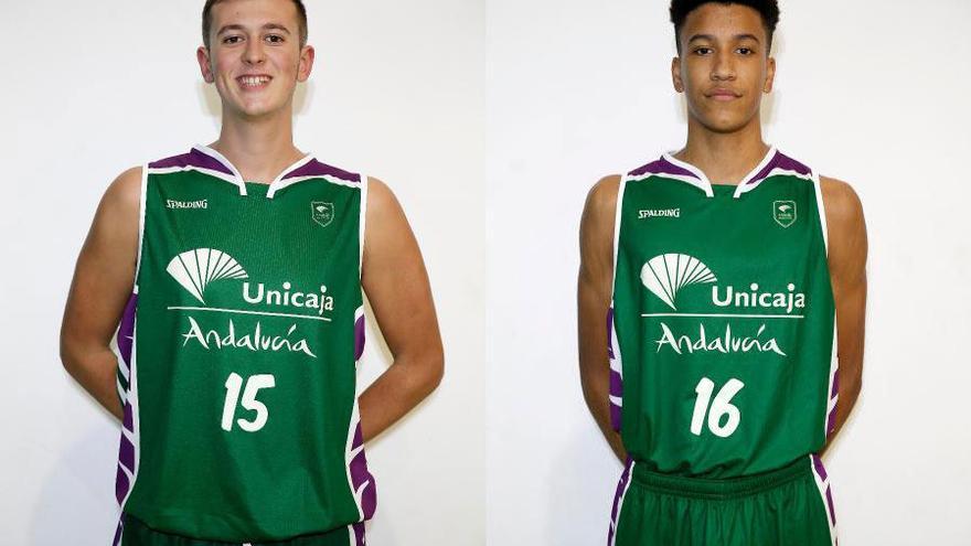 León y Tamba, jugadores del Unicaja.