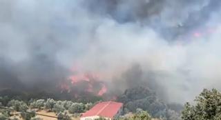 Estabilizado el incendio en Yunquera