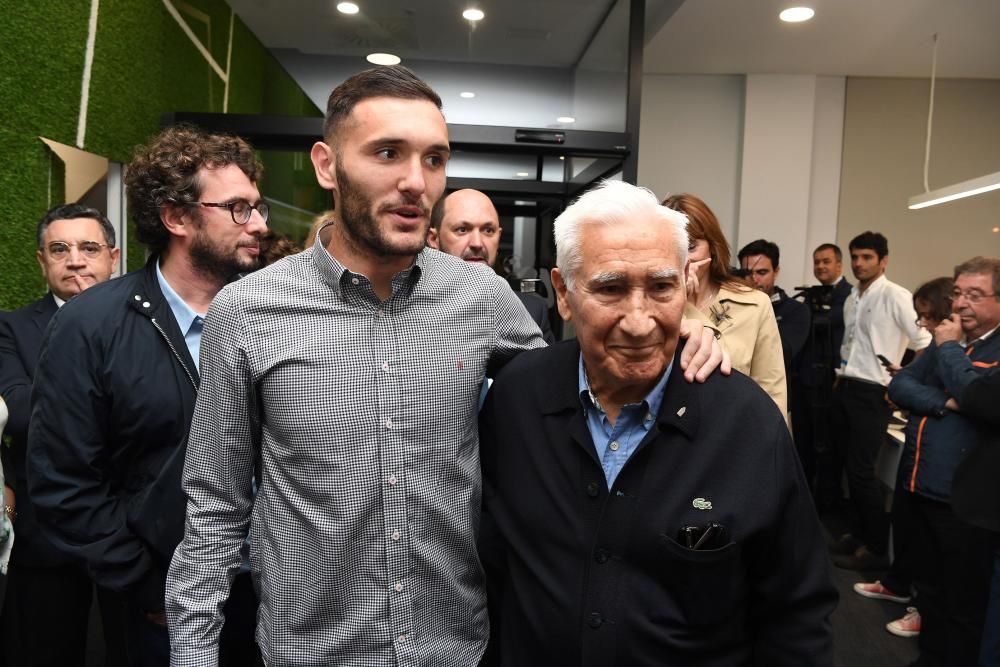 Lucas y Arsenio, en la inauguración de la sede de