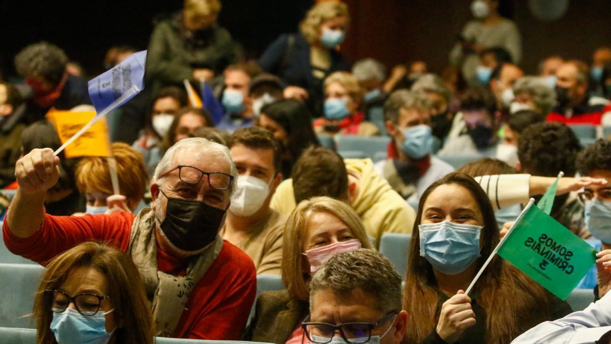 Parte del público que llenó el Auditorio isleño