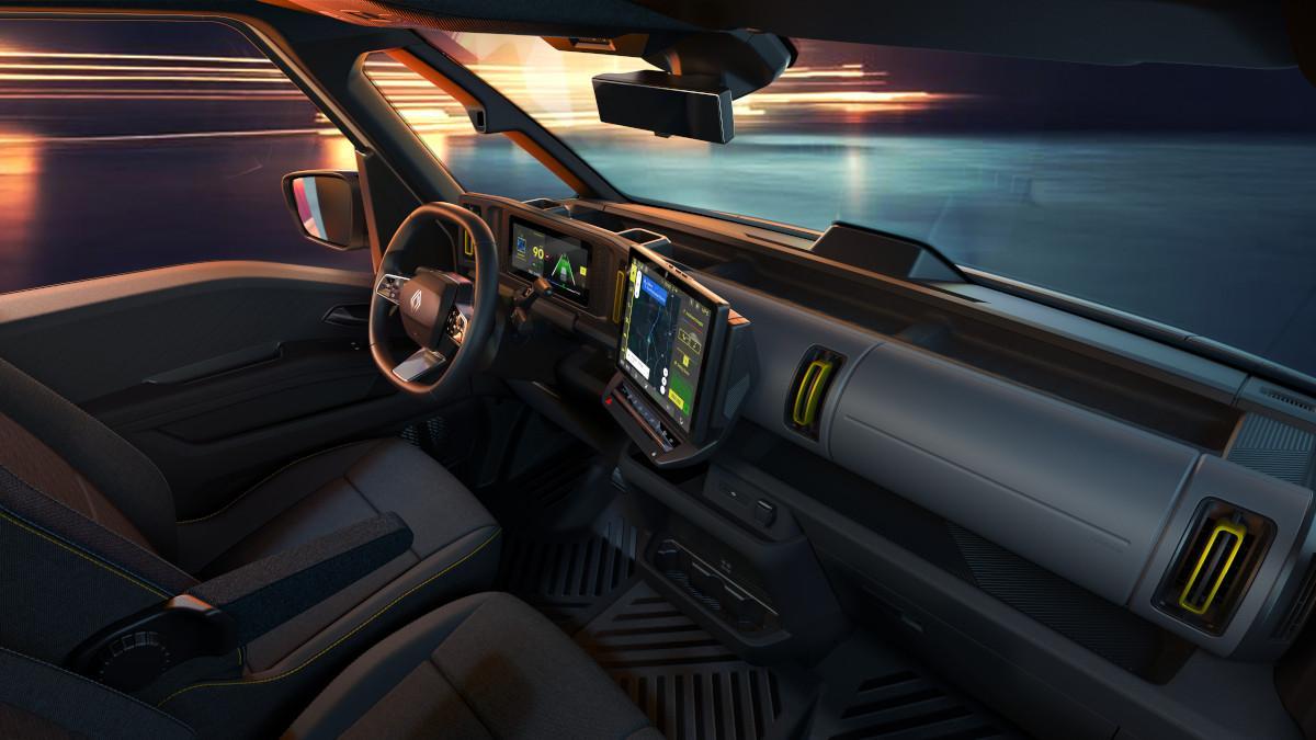Interior del Renault Trafic Furgón E-Tech eléctrico