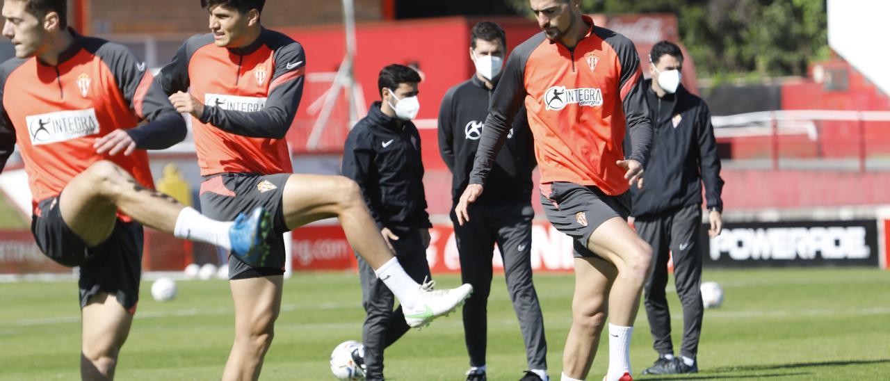 David Gallego, durante un entrenamiento.