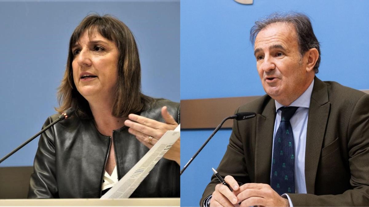 Lola Ranera (PSOE) y Ángel Lorén (PP).