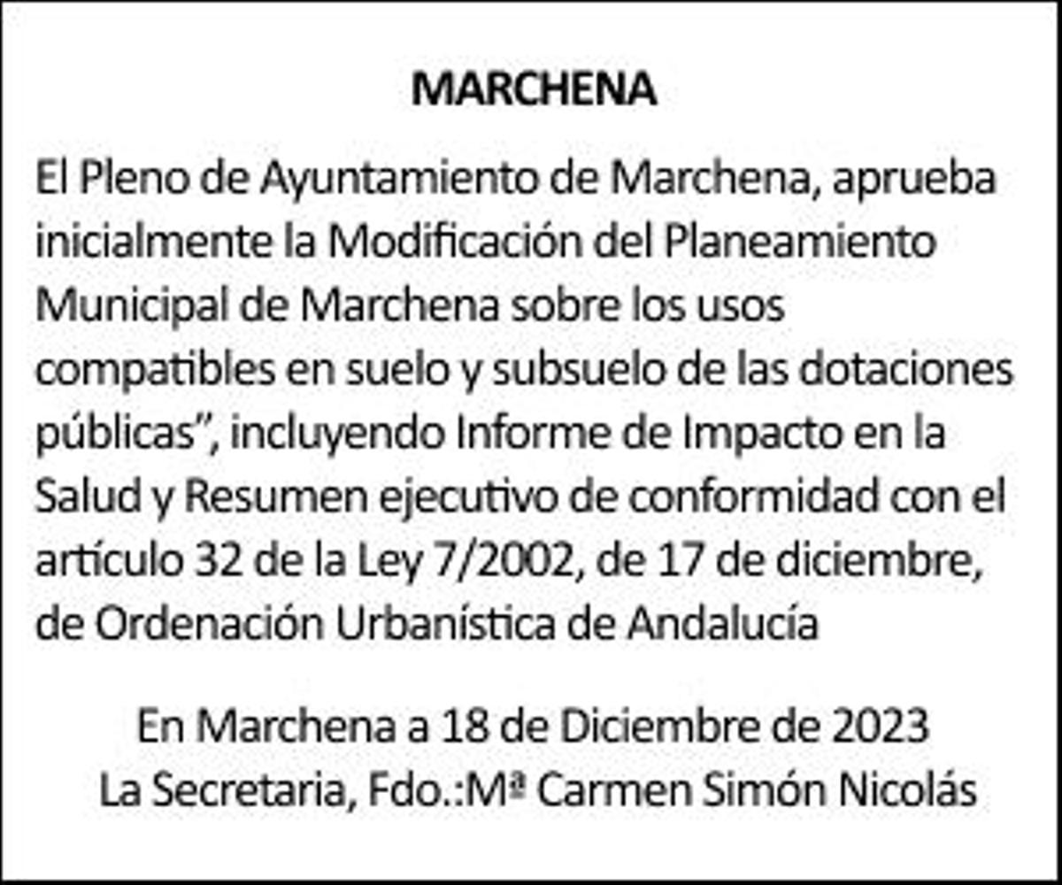 09-01-24 | Edicto Ayuntamiento de Marchena