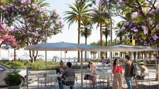 Así serán las terrazas del nuevo Paseo Marítimo de Palma: colores neutros, materiales ligeros y módulos de tres metros