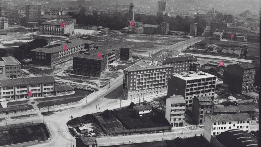 Las imágenes históricas de Oviedo desde el aire