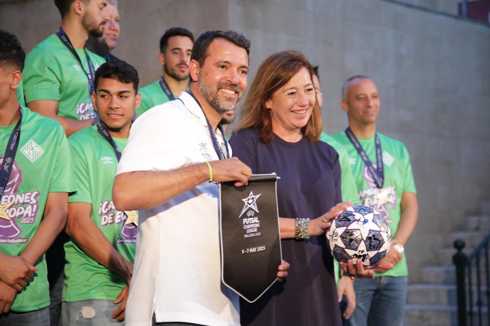El Mallorca Palma Futsal celebra su UEFA Futsal Champions League