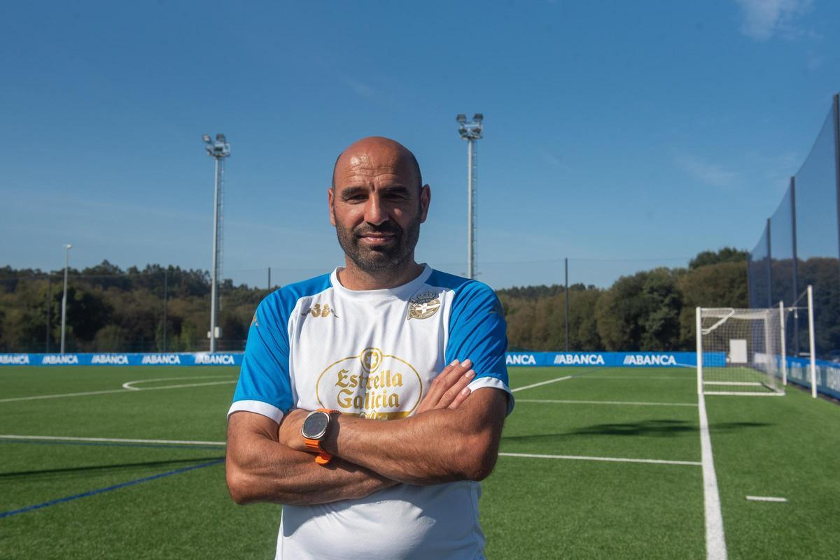 Manuel Pablo, en la ciudad deportiva de Abegondo.