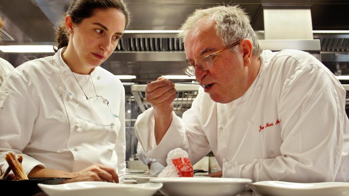 Elena Arzak i el seu pare, Juan Mari Arzak