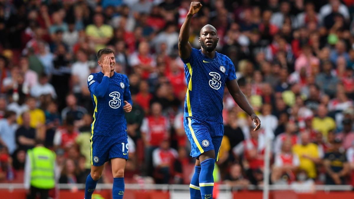 Lukaku celebrando su gol