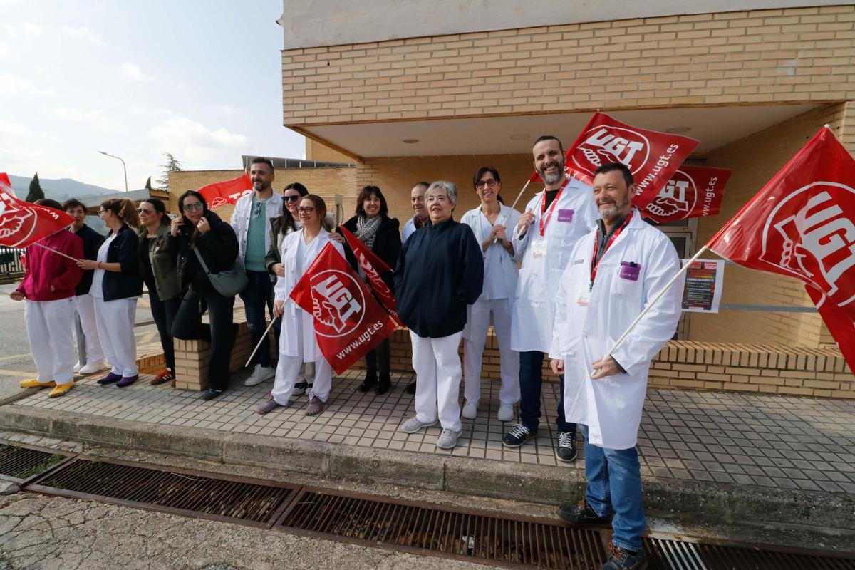 Imágenes de las protestas en Alcoy del personal de Radiología