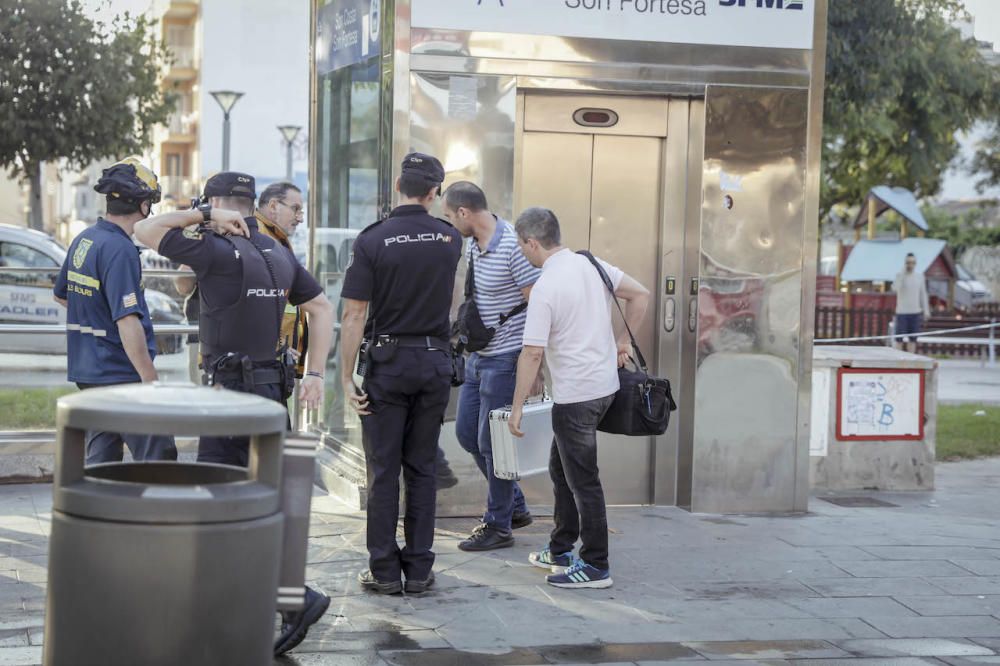 Incendio en el metro de Palma