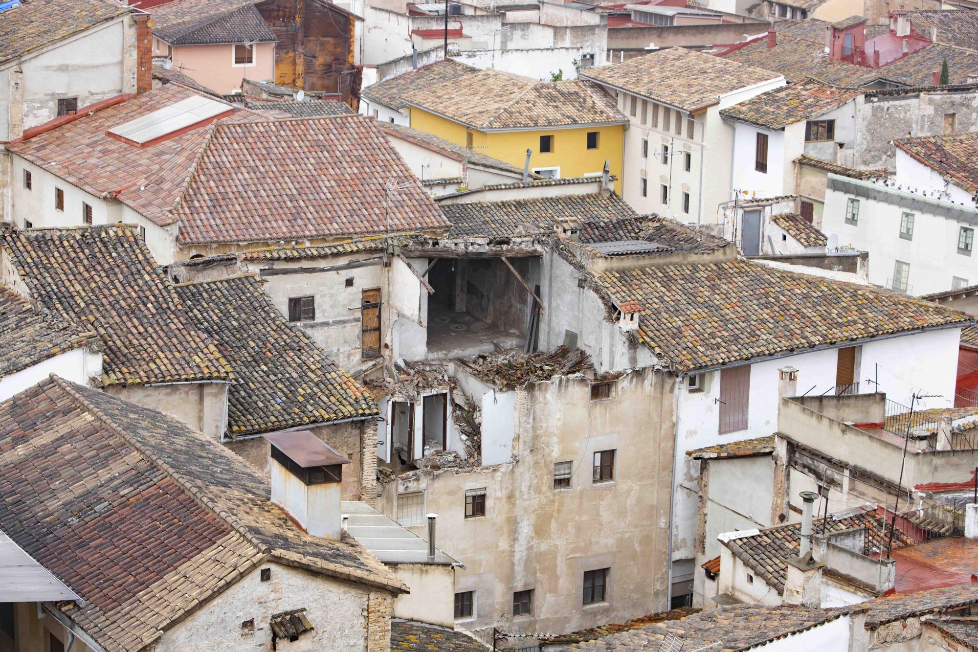 La casa del "Margallonero", un inmueble emblemático de Xàtiva en riesgo de derrumbe