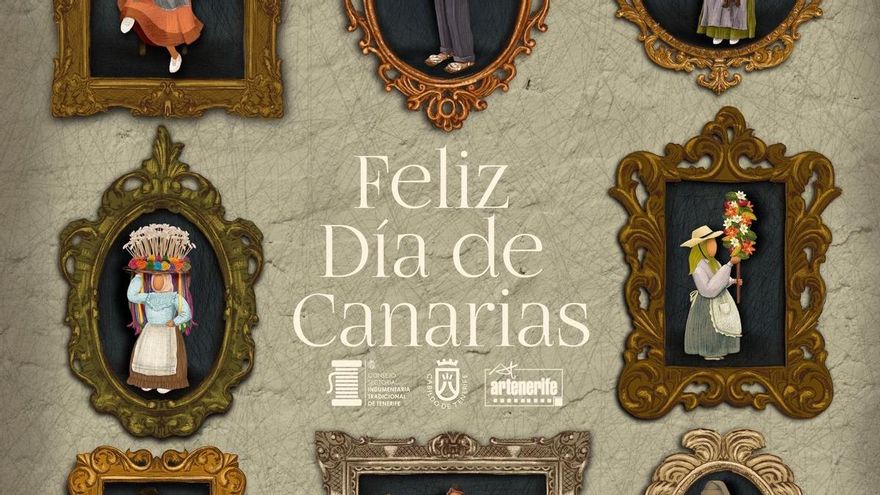 La vestimenta tradicional campesina honra el Día de Canarias desde Tenerife