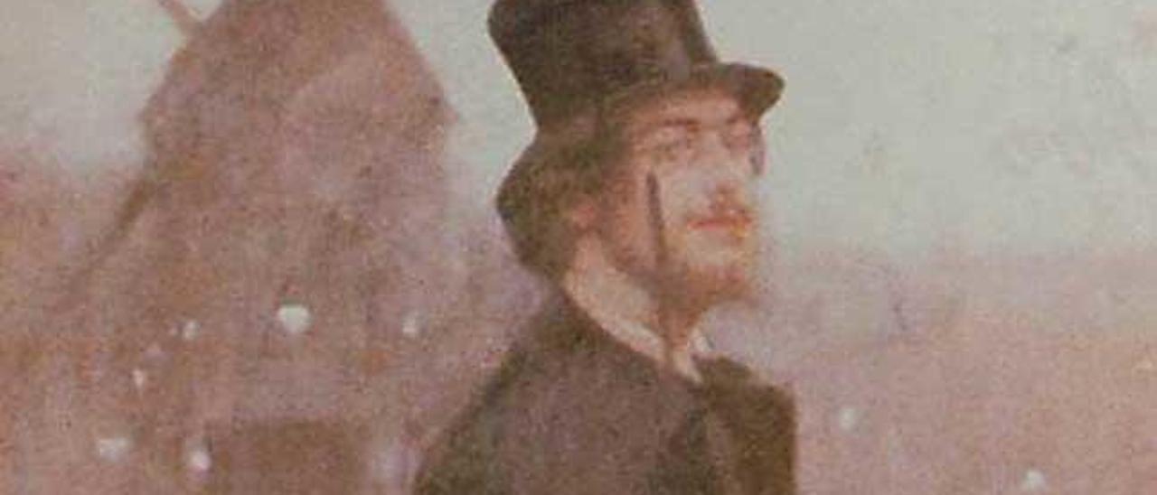 Retrat d´Erik Satie per Ramon Casas.