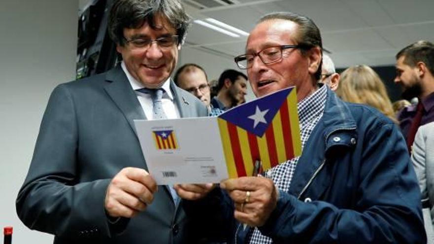 L&#039;expresident català Carles Puigdemont, l&#039;11 de setembre
