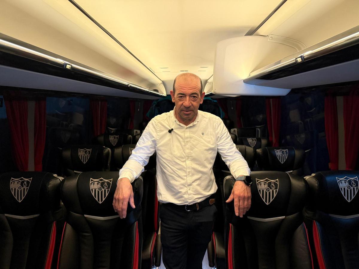 Ignacio Fernández, conductor del autobús del Sevilla FC