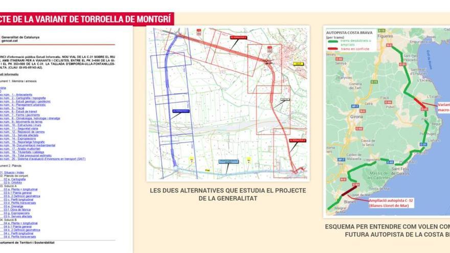 Ecologistes i pagesos s&#039;oposen a la variant de Torroella