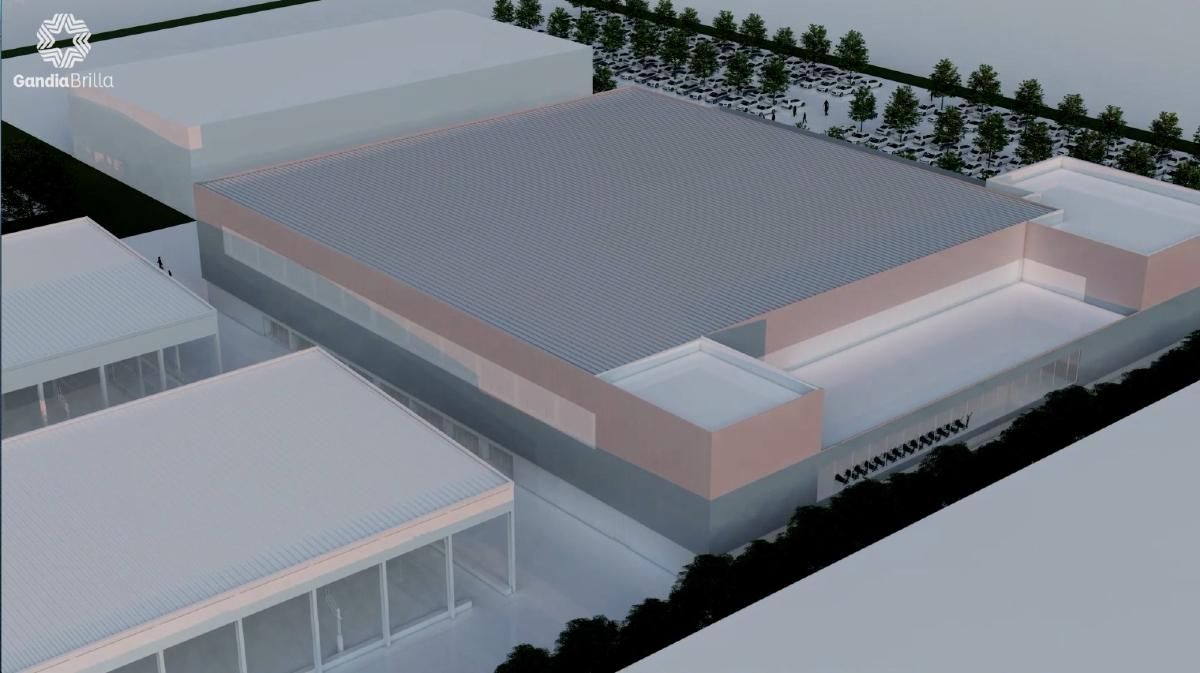 Vista exterior del futuro pabellón que se construirá cerca del Grau