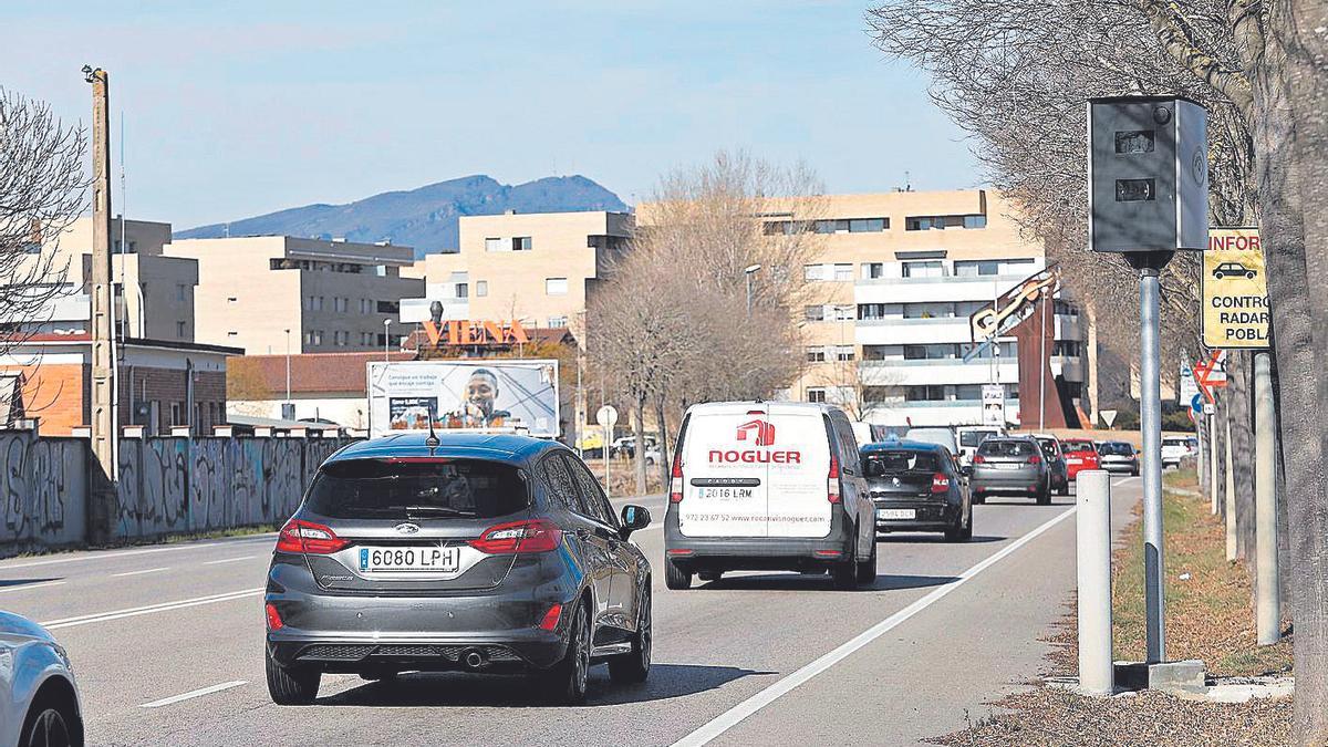 La caixa de radar situada al passeig del Marquès de Camps.