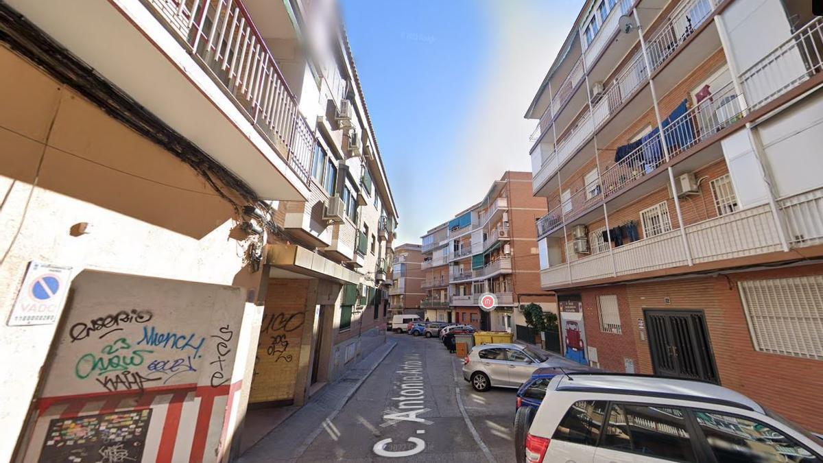 Calle Antonio Antoranz de Carabanchel.