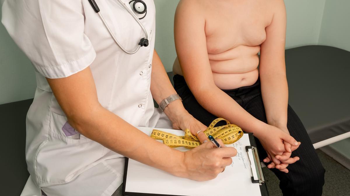 La obesidad estudiada en el ensayo clínico es congénita.