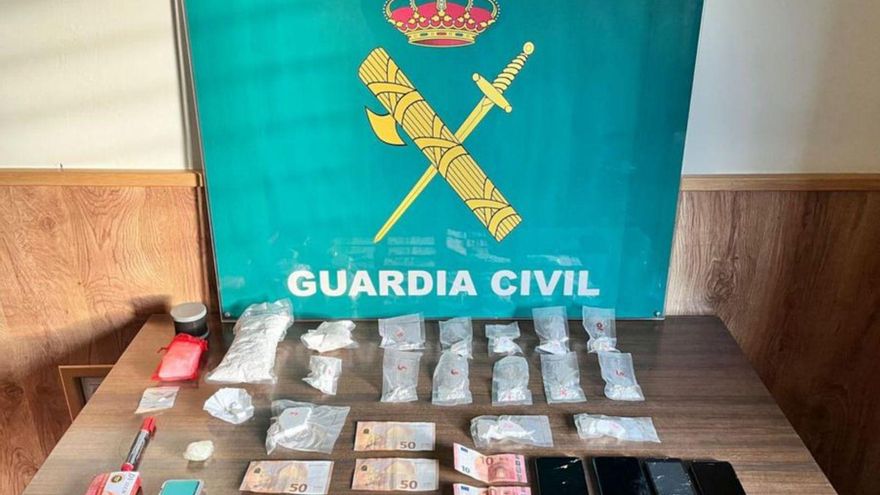 Detenido un presunto traficante en zonas de ocio de Valdeorras: tenía 237 gramos de cocaína