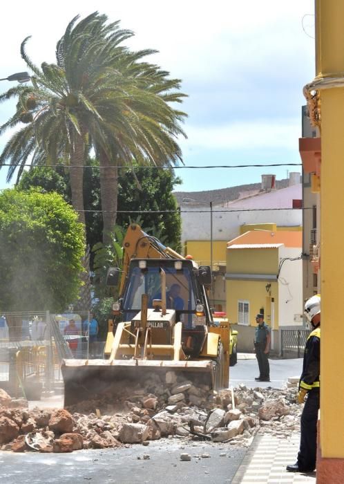 Vecinos afectados por la explosión de Agüimes